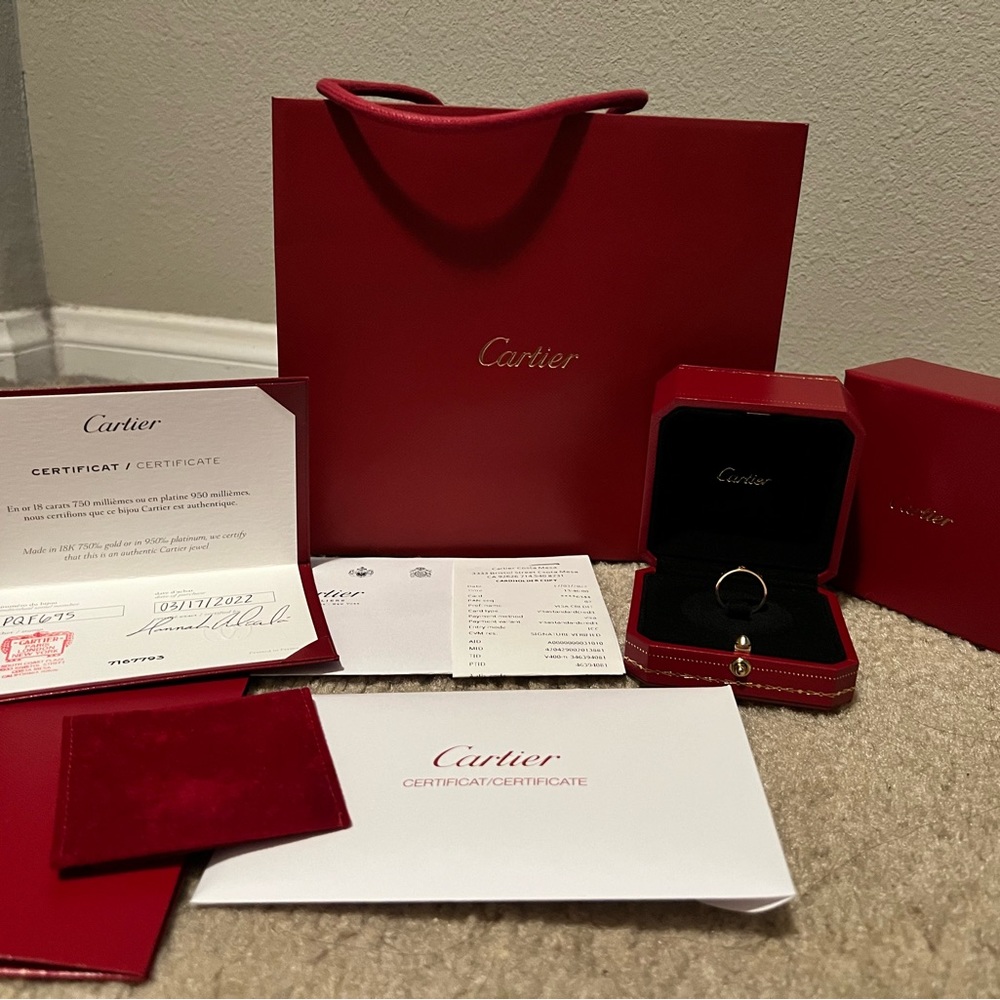 Authentic Cartier love ring